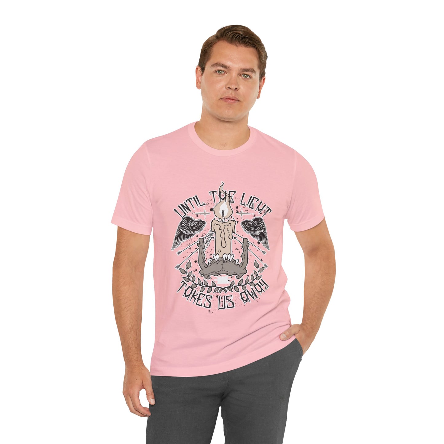 Until the Light Takes us Away T-shirt, Inspirational T-shirt, Skull Shirt, Heavy Metal Rock Shirt, Wings T-Shirt, Rockers T-shirt