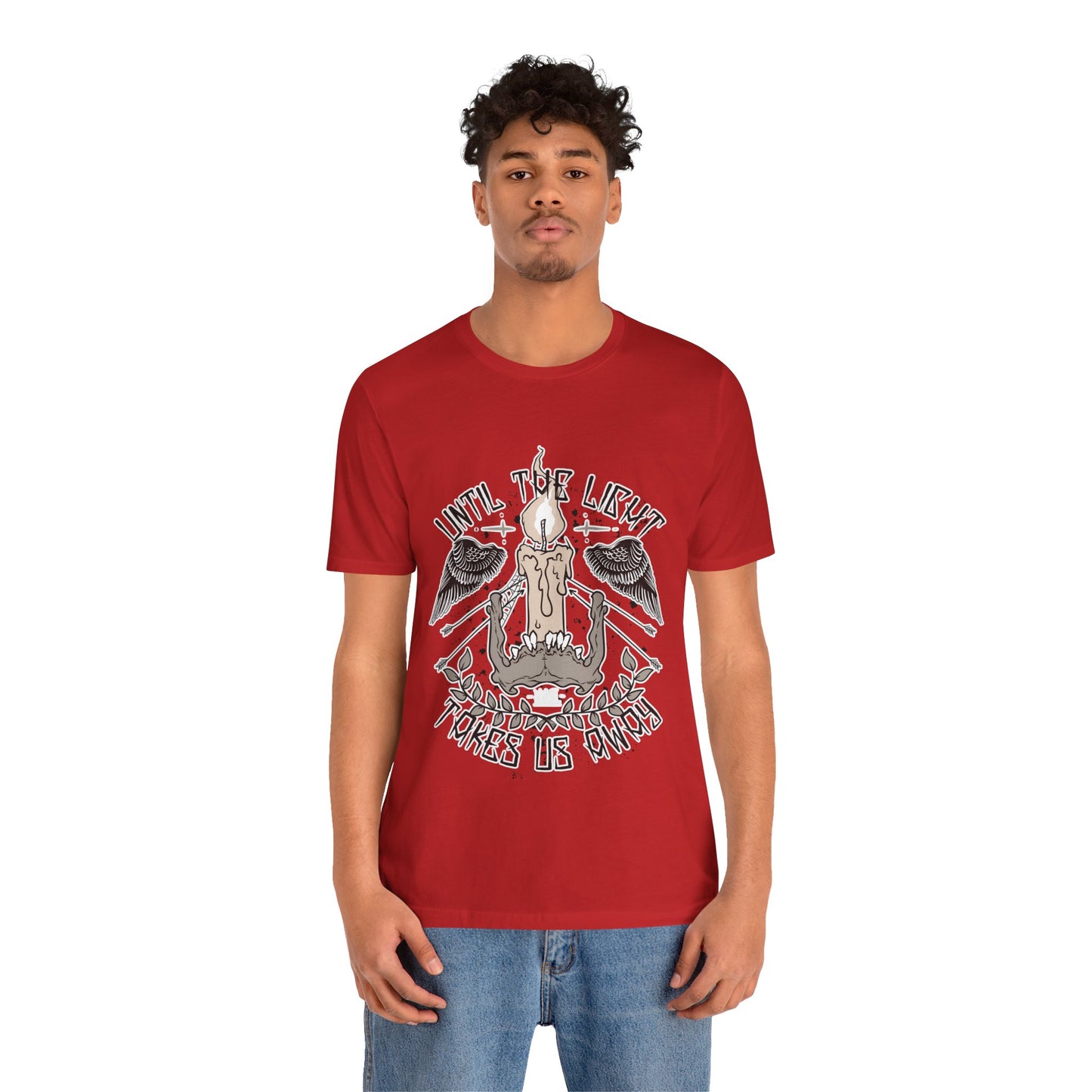 Until the Light Takes us Away T-shirt, Inspirational T-shirt, Skull Shirt, Heavy Metal Rock Shirt, Wings T-Shirt, Rockers T-shirt