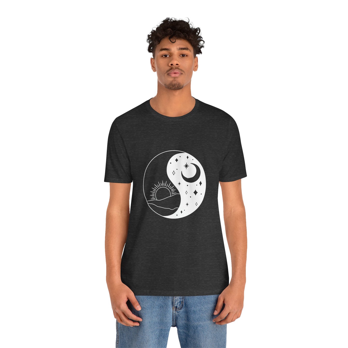 Ying Yang T-shirt, Sun and Moon Shirt, Mystical Shirt, Boho T-shirt, Mystics Shirt, Bohemian T-shirt, Gift Shirt for Her