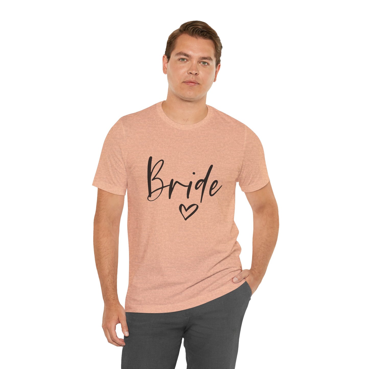 Bride T-shirt, Wedding Shirt, Bride Tee, Bridal Shower, Heart T-shirt, Bachelorette Party Shirt, Hen Night Top, Gift Shirt for Bride