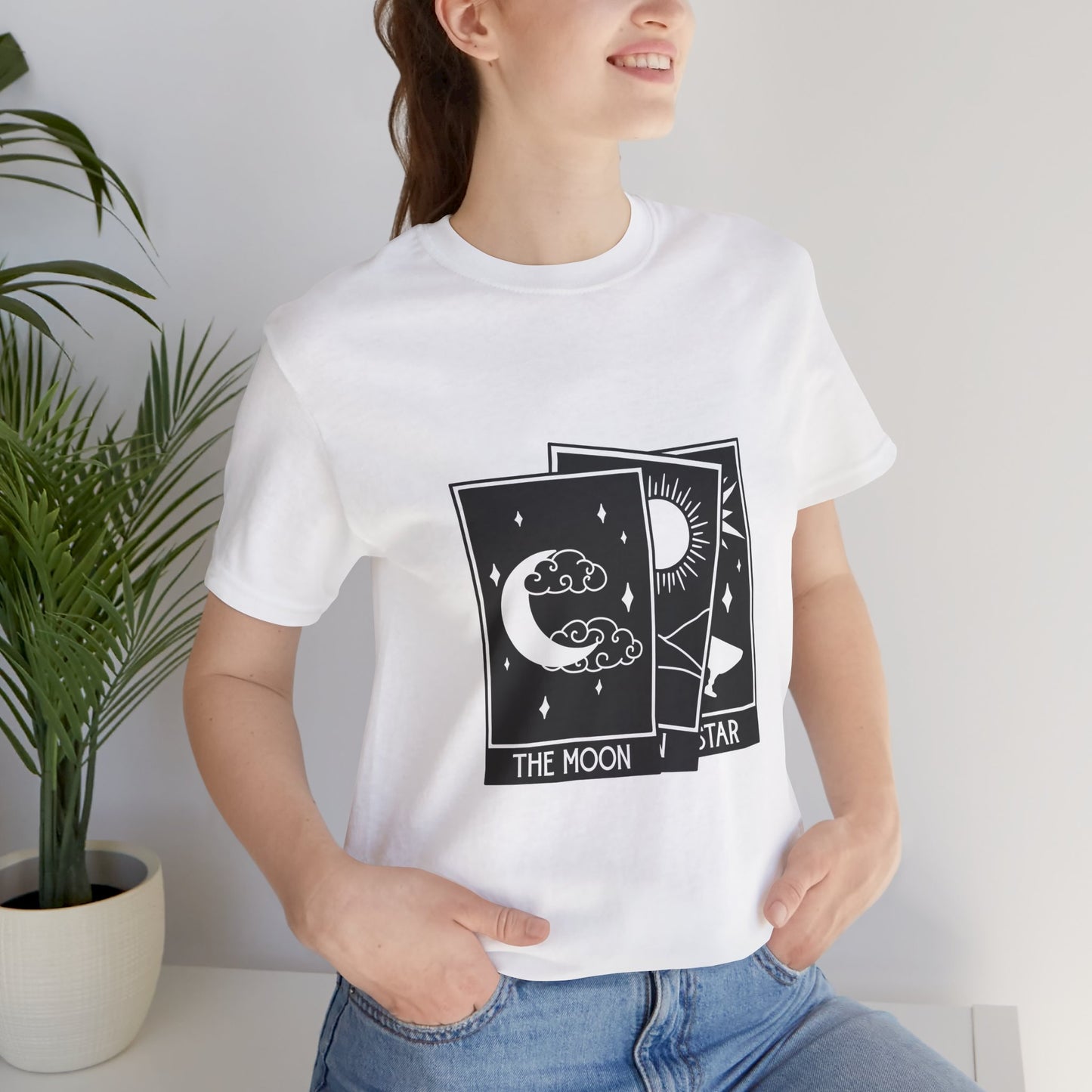 Tarot Stack T-shirt, Astrology Shirt, Mystical Shirt, Boho T-shirt, Moon Stars Sun T-Shirt, Mystic Shirt Gift for Her