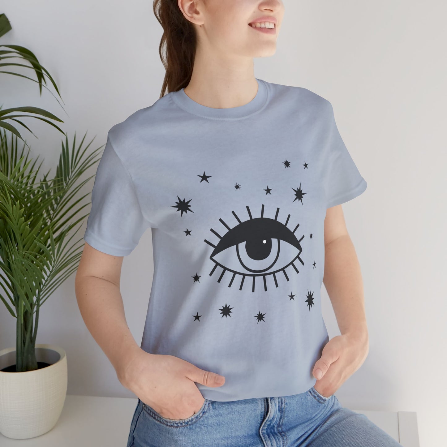 Mystical Shirt, Third Eye T-shirt, Boho T-shirt, Stars T-Shirt, Bohemian T-shirt, Astrologic Shirt, Gift for Her
