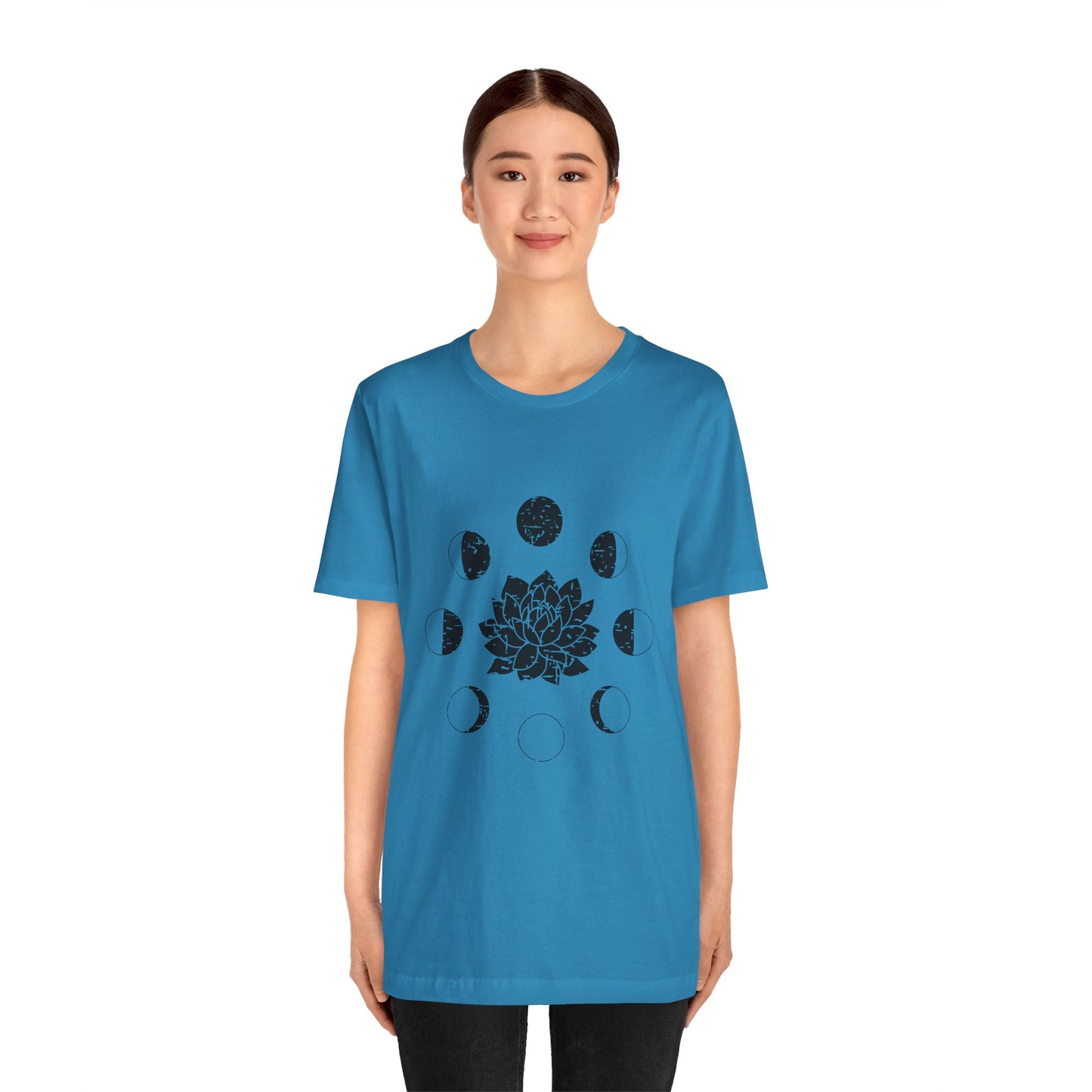 Lotus Moon Phase T-shirt, Boho T-shirt, Grunge Shirt, Inspirational T-shirt, Bohemian T-shirt, Moon and Stars T-Shirt, Gift for Her