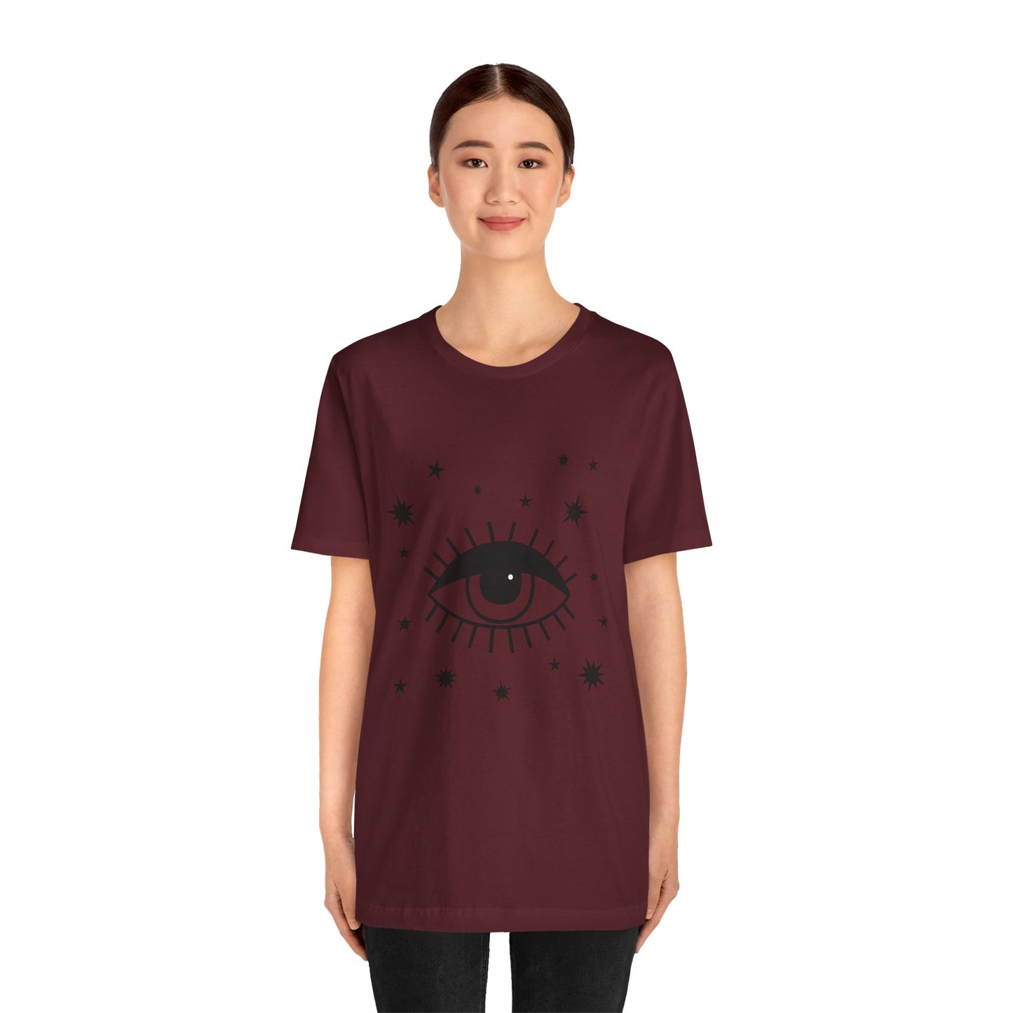 Mystical Shirt, Third Eye T-shirt, Boho T-shirt, Stars T-Shirt, Bohemian T-shirt, Astrologic Shirt, Gift for Her