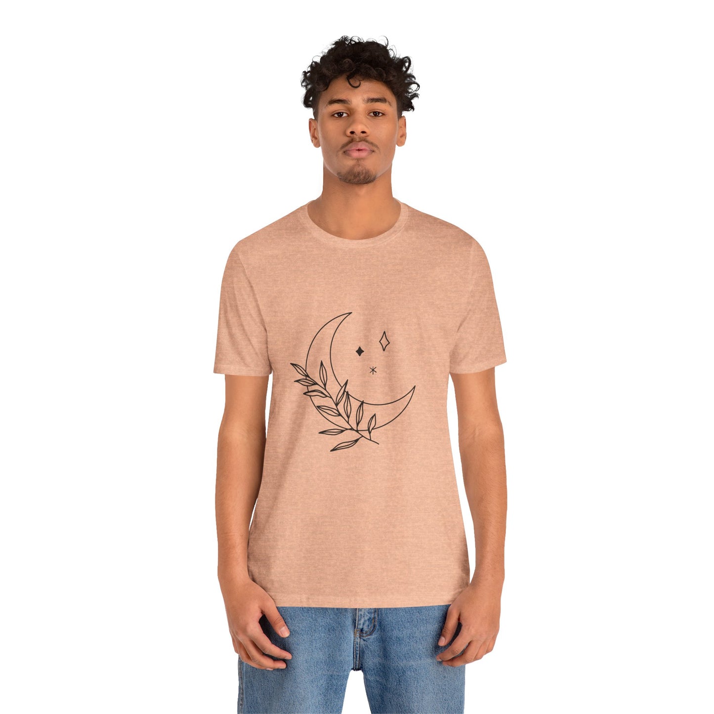 Moon Branch T-shirt, Mystical Shirt, Mystic Tee, Boho T-shirt, Bohemian T-shirt, Moon and Stars T-Shirt, Gift for Her