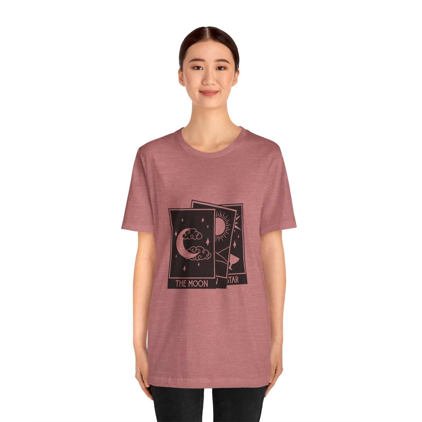 Tarot Stack T-shirt, Astrology Shirt, Mystical Shirt, Boho T-shirt, Moon Stars Sun T-Shirt, Mystic Shirt Gift for Her