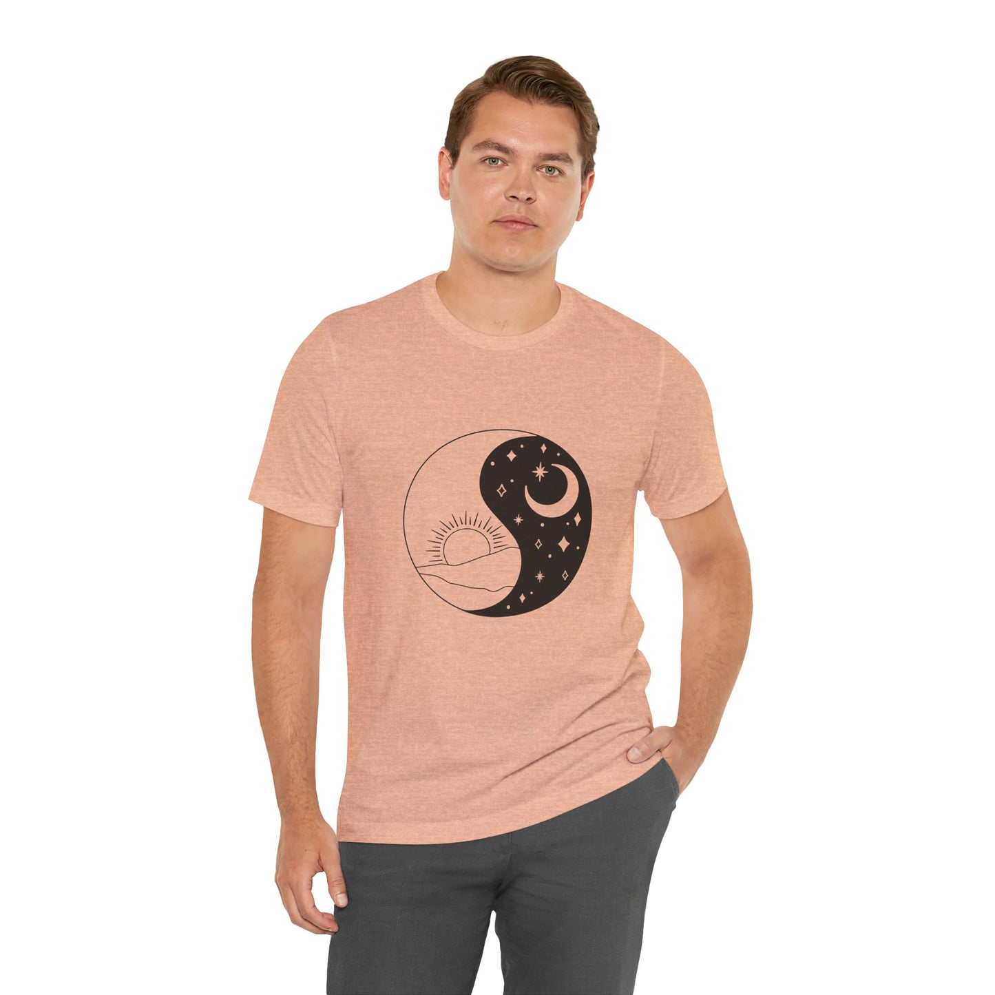 Ying Yang T-shirt, Sun and Moon Shirt, Mystical Shirt, Boho T-shirt, Mystics Shirt, Bohemian T-shirt, Gift Shirt for Her