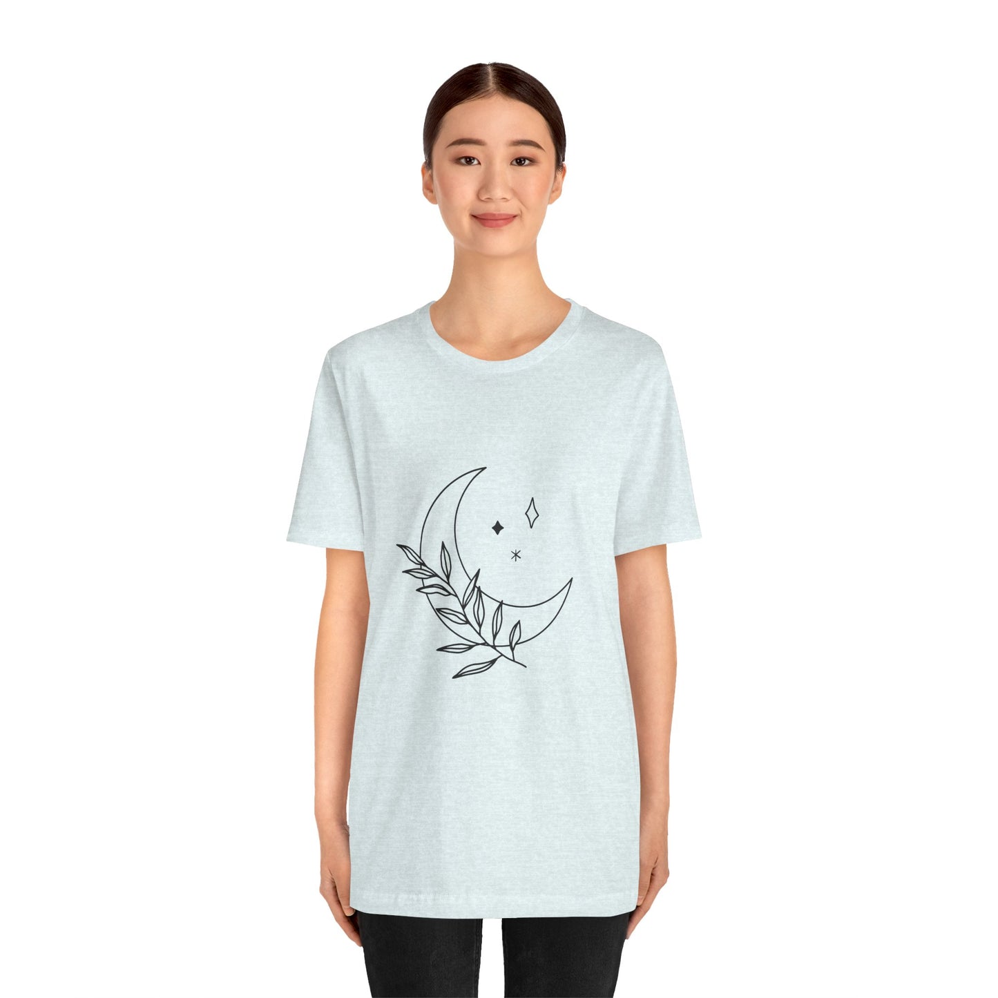 Moon Branch T-shirt, Mystical Shirt, Mystic Tee, Boho T-shirt, Bohemian T-shirt, Moon and Stars T-Shirt, Gift for Her