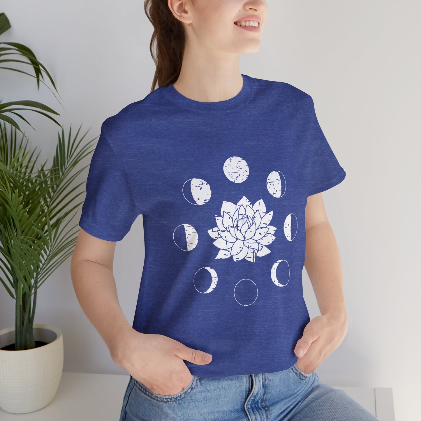 Lotus Moon Phase T-shirt, Boho T-shirt, Grunge Shirt, Inspirational T-shirt, Bohemian T-shirt, Moon and Stars T-Shirt, Gift for Her
