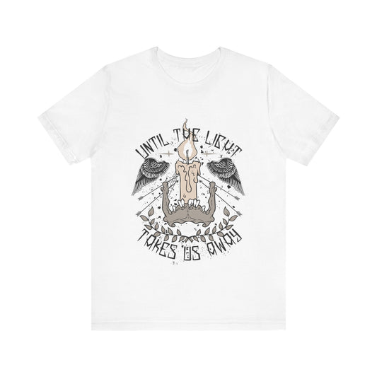 Until the Light Takes us Away T-shirt, Inspirational T-shirt, Skull Shirt, Heavy Metal Rock Shirt, Wings T-Shirt, Rockers T-shirt