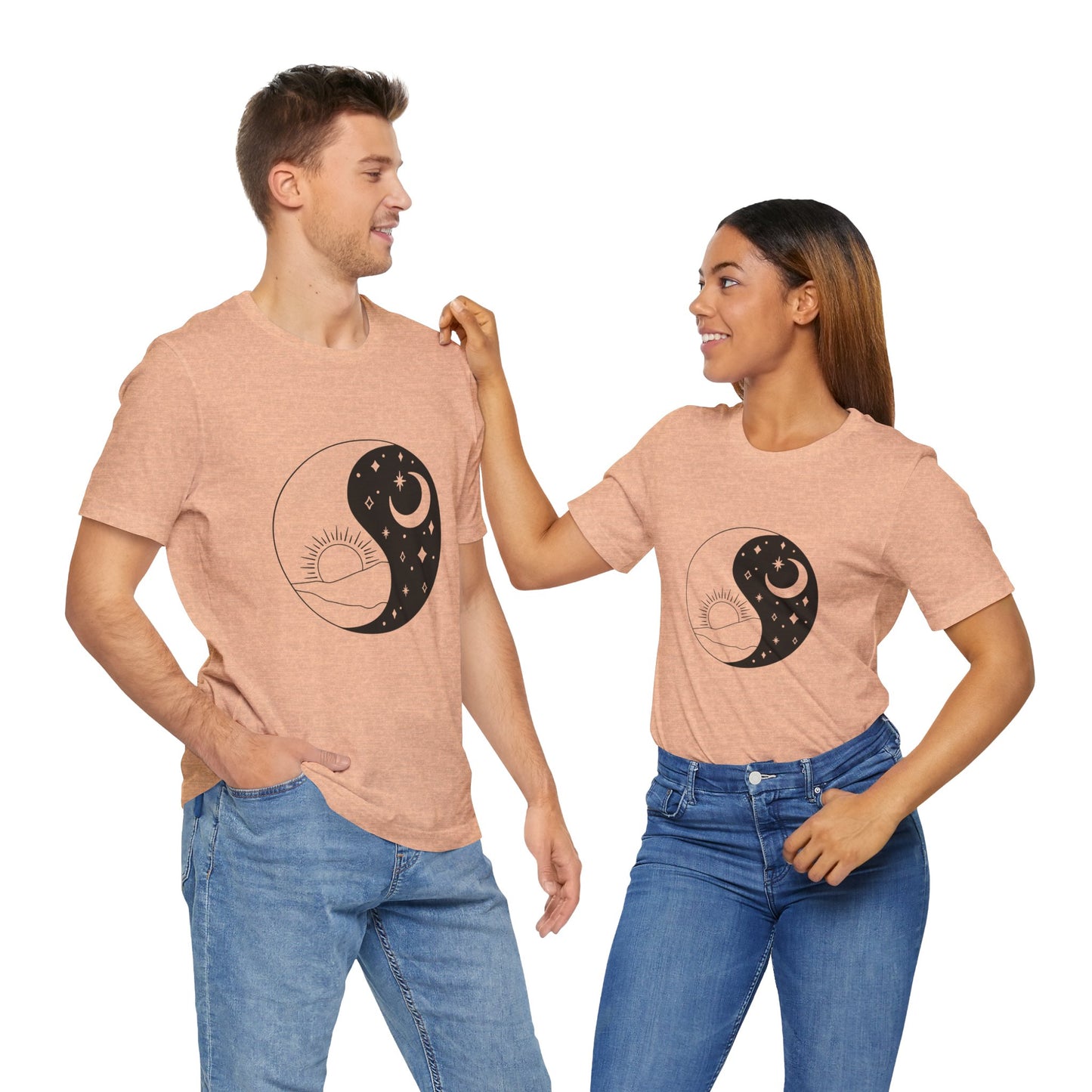 Ying Yang T-shirt, Sun and Moon Shirt, Mystical Shirt, Boho T-shirt, Mystics Shirt, Bohemian T-shirt, Gift Shirt for Her