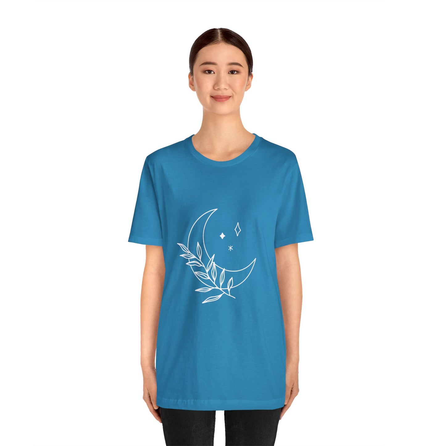 Moon Branch T-shirt, Mystical Shirt, Mystic Tee, Boho T-shirt, Bohemian T-shirt, Moon and Stars T-Shirt, Gift for Her