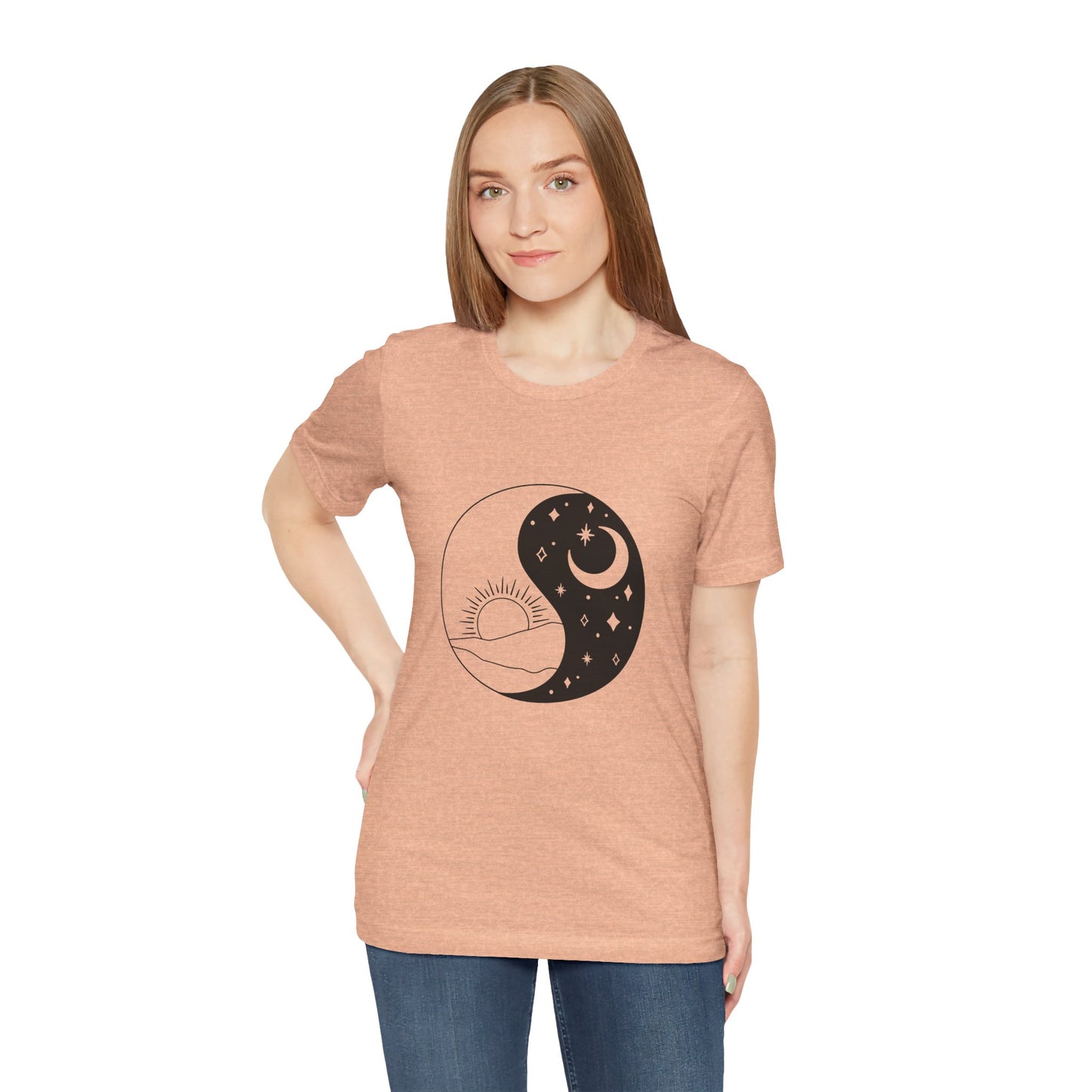 Ying Yang T-shirt, Sun and Moon Shirt, Mystical Shirt, Boho T-shirt, Mystics Shirt, Bohemian T-shirt, Gift Shirt for Her