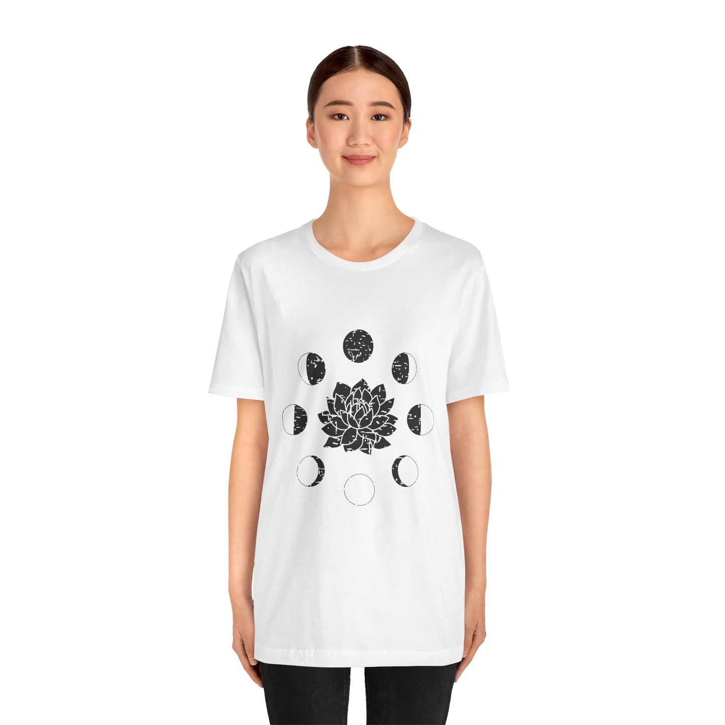 Lotus Moon Phase T-shirt, Boho T-shirt, Grunge Shirt, Inspirational T-shirt, Bohemian T-shirt, Moon and Stars T-Shirt, Gift for Her
