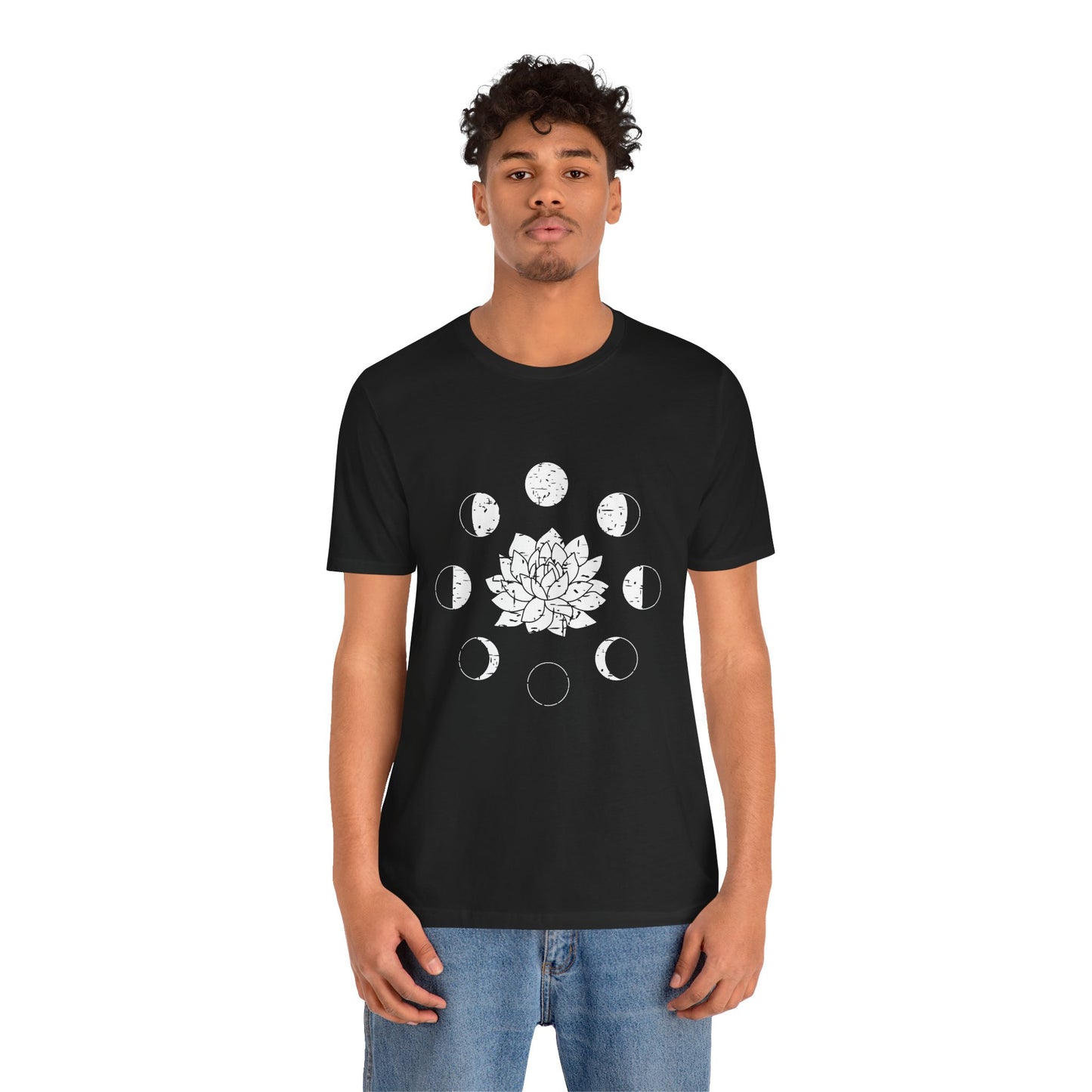 Lotus Moon Phase T-shirt, Boho T-shirt, Grunge Shirt, Inspirational T-shirt, Bohemian T-shirt, Moon and Stars T-Shirt, Gift for Her