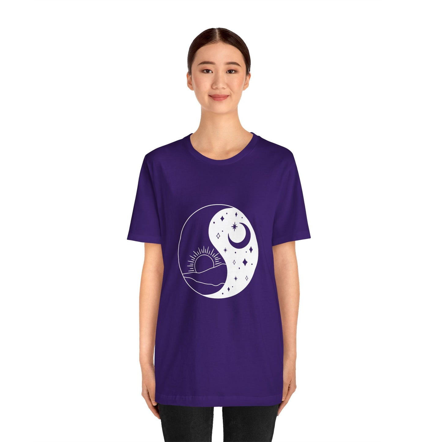 Ying Yang T-shirt, Sun and Moon Shirt, Mystical Shirt, Boho T-shirt, Mystics Shirt, Bohemian T-shirt, Gift Shirt for Her