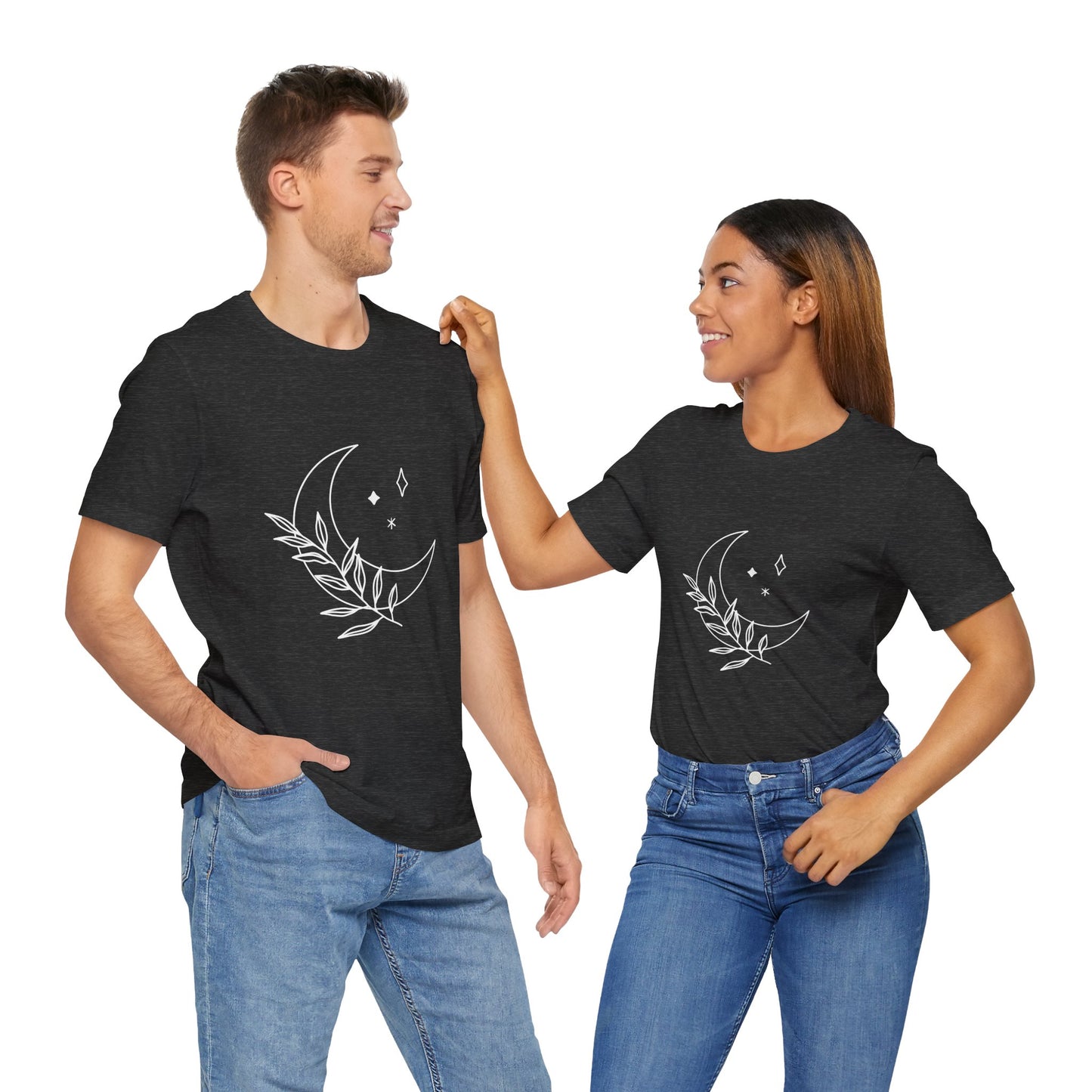 Moon Branch T-shirt, Mystical Shirt, Mystic Tee, Boho T-shirt, Bohemian T-shirt, Moon and Stars T-Shirt, Gift for Her