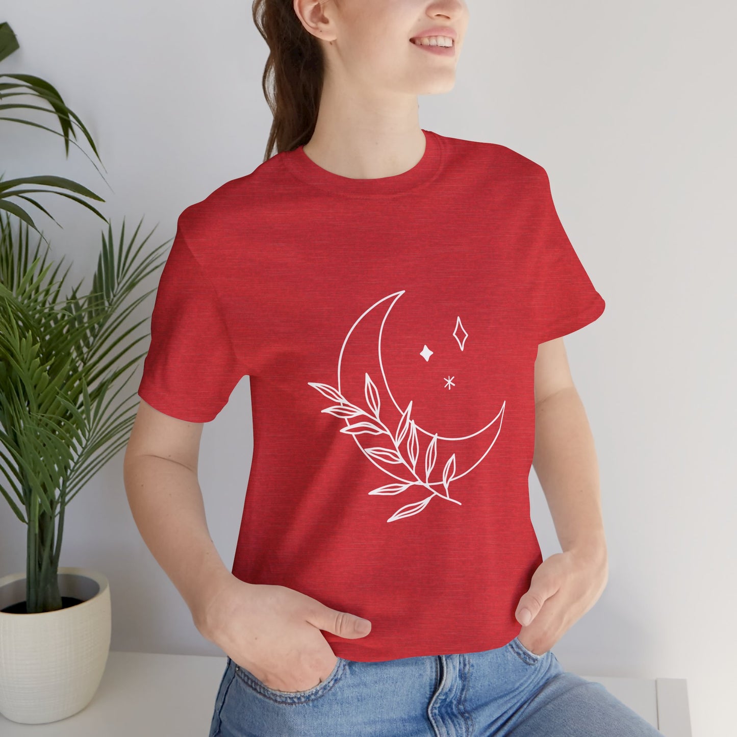 Moon Branch T-shirt, Mystical Shirt, Mystic Tee, Boho T-shirt, Bohemian T-shirt, Moon and Stars T-Shirt, Gift for Her
