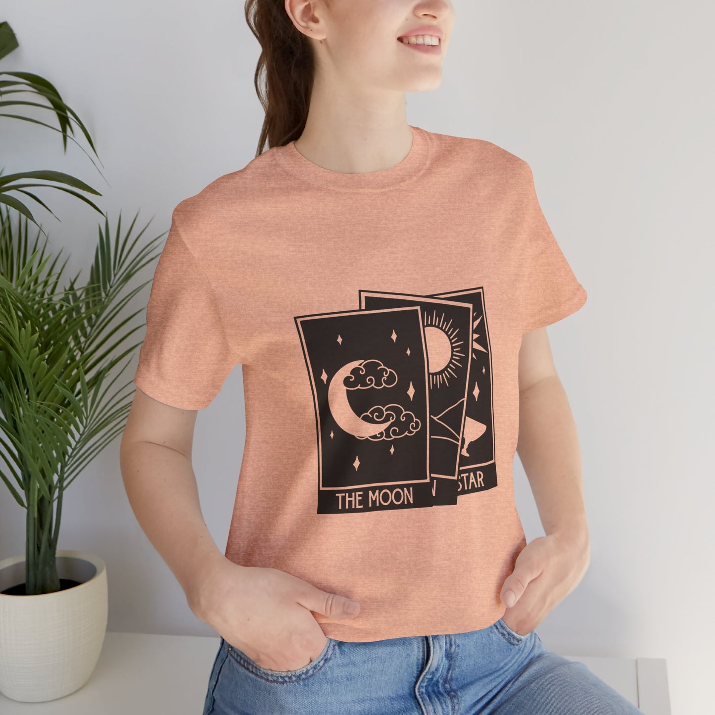 Tarot Stack T-shirt, Astrology Shirt, Mystical Shirt, Boho T-shirt, Moon Stars Sun T-Shirt, Mystic Shirt Gift for Her