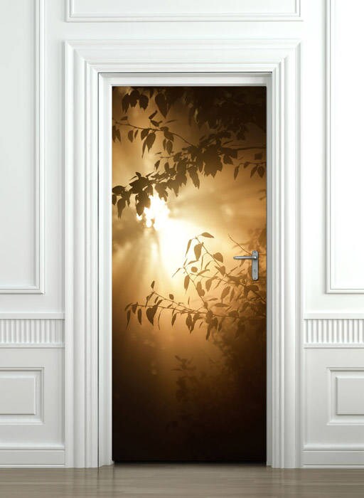 Sunset Wall Decal, Nature Wall Decal, Sunset Door Sticker, Door Wallpaper, Door Covering, Wall Decor Mural, Bedroom Living Room Home Decor