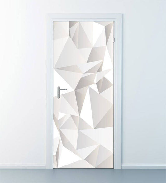 Origami Wall Decal, Origami Wall Sticker, Origami Paper Door Decor, Modern Wall Decor, Abstract Door Mural, Origami Home Decor, Cover Wrap