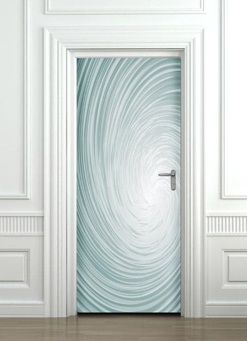 Abstract Art Wall Decal, Infinity Door Sticker, Door Wallpaper, Door Mural, Door Decor Mural, Bedroom Living Room Home Decor, Door Covering