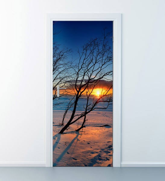 Sunset Wall Decal, Door Wall Decal, Sunset Door Mural, Sunset Door Sticker, Beach Door Wallpaper, Door Covering, Home Design Door Sticker