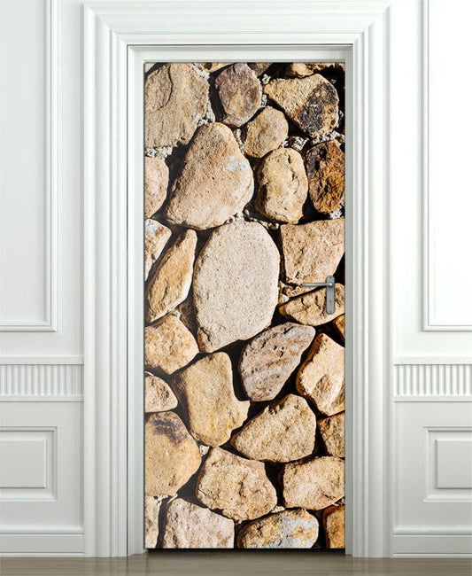 Rocks Stones Wall Decal, Rocks Door Sticker, Rocks Wall Sticker, Stones Door Decor, Stones Door Mural, Stones Rocks Nature Door Wallpaper