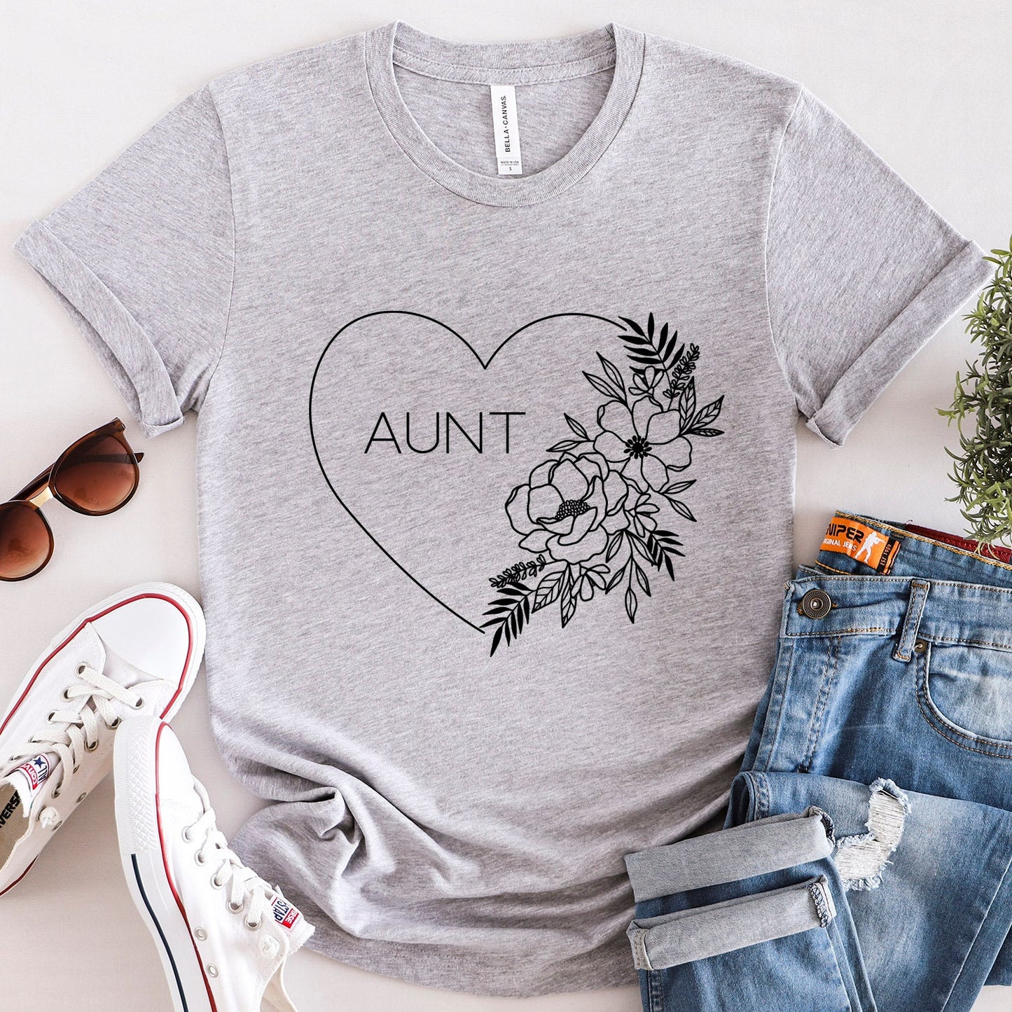 T-shirt tante, cadeau pour tantes, meilleur t-shirt tante, joli cadeau pour nouvelle tante, t-shirt tante cool, cadeau pour tante, cadeau pour sœur, meilleur t-shirt tante