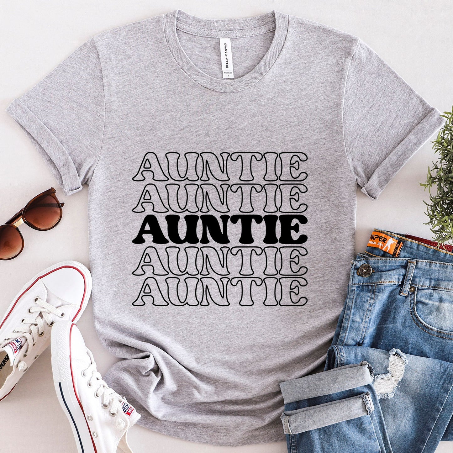 T-Shirt für Tante, T-Shirt Geschenk für Tante, Geschenk für Tante, Tante Shirt, Geschenk für Tante, Geschenk für Schwester, Geburtstagsgeschenk für Tante, Muttertags-T-Shirt