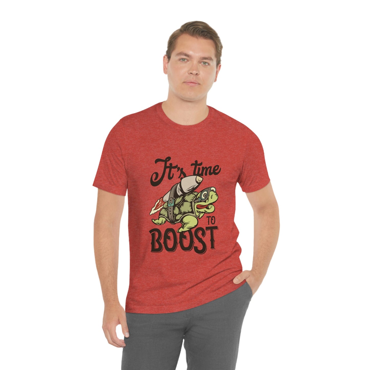 Lustige T-Shirts, Lustiges Schildkröten-T-Shirt, Humor-T-Shirt, Geschenk-T-Shirt, Lustiges Shirt, It es Time to Boost-Shirt, Geschenk für Sie, Geschenk für Ihn