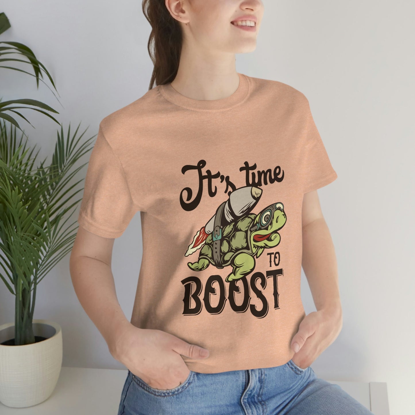 Lustige T-Shirts, Lustiges Schildkröten-T-Shirt, Humor-T-Shirt, Geschenk-T-Shirt, Lustiges Shirt, It es Time to Boost-Shirt, Geschenk für Sie, Geschenk für Ihn