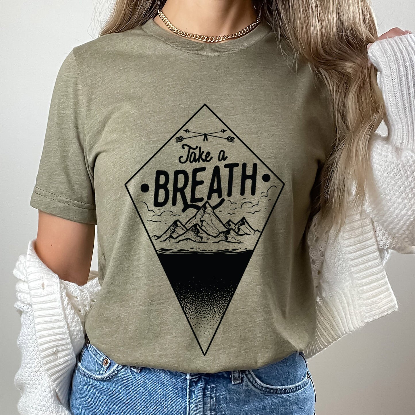 Take a Breath T-Shirt, Abenteuer T-Shirt, Natur T-Shirt, Outdoor T-Shirt, Natur Shirt, Reise Shirt, Geschenke für Reisende, Geschenk T-Shirt