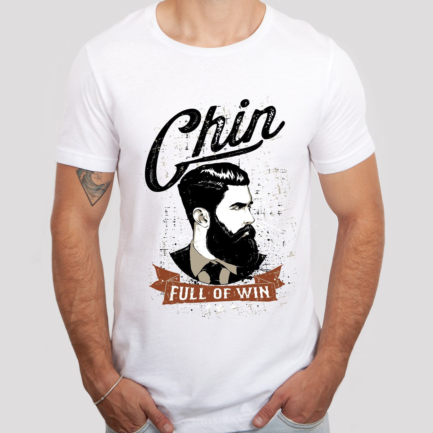 Chin Full of Win Beard T-shirt, Men Beard Shirt, Dad Beard T-shirt, Beard Love Shirt, Hair T-Shirt, Beard Lover T-Shirt, Gifts For Him