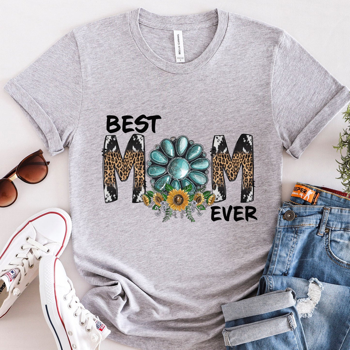 Best Mom Ever Shirt, Shirt for Mom, Best Mom Shirt, Gift for Mom, Gift for Mother's Day, Wife Shirt, Best Mom Tee, Western Shirt