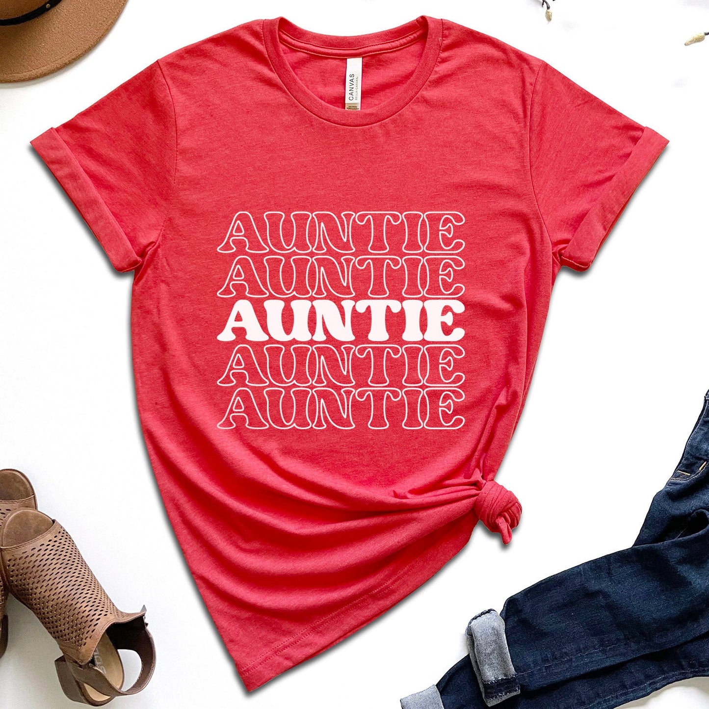 T-Shirt für Tante, T-Shirt Geschenk für Tante, Geschenk für Tante, Tante Shirt, Geschenk für Tante, Geschenk für Schwester, Geburtstagsgeschenk für Tante, Muttertags-T-Shirt