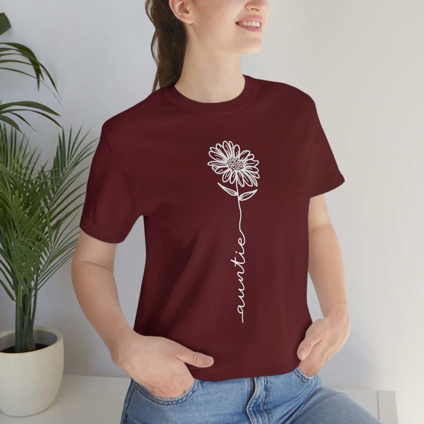 Tige de fleur de tante, T-shirt pour tante, T-shirt de tante, cadeau de tante, chemise de tante, cadeau pour tante, cadeau pour sœur, cadeau d'anniversaire de tante