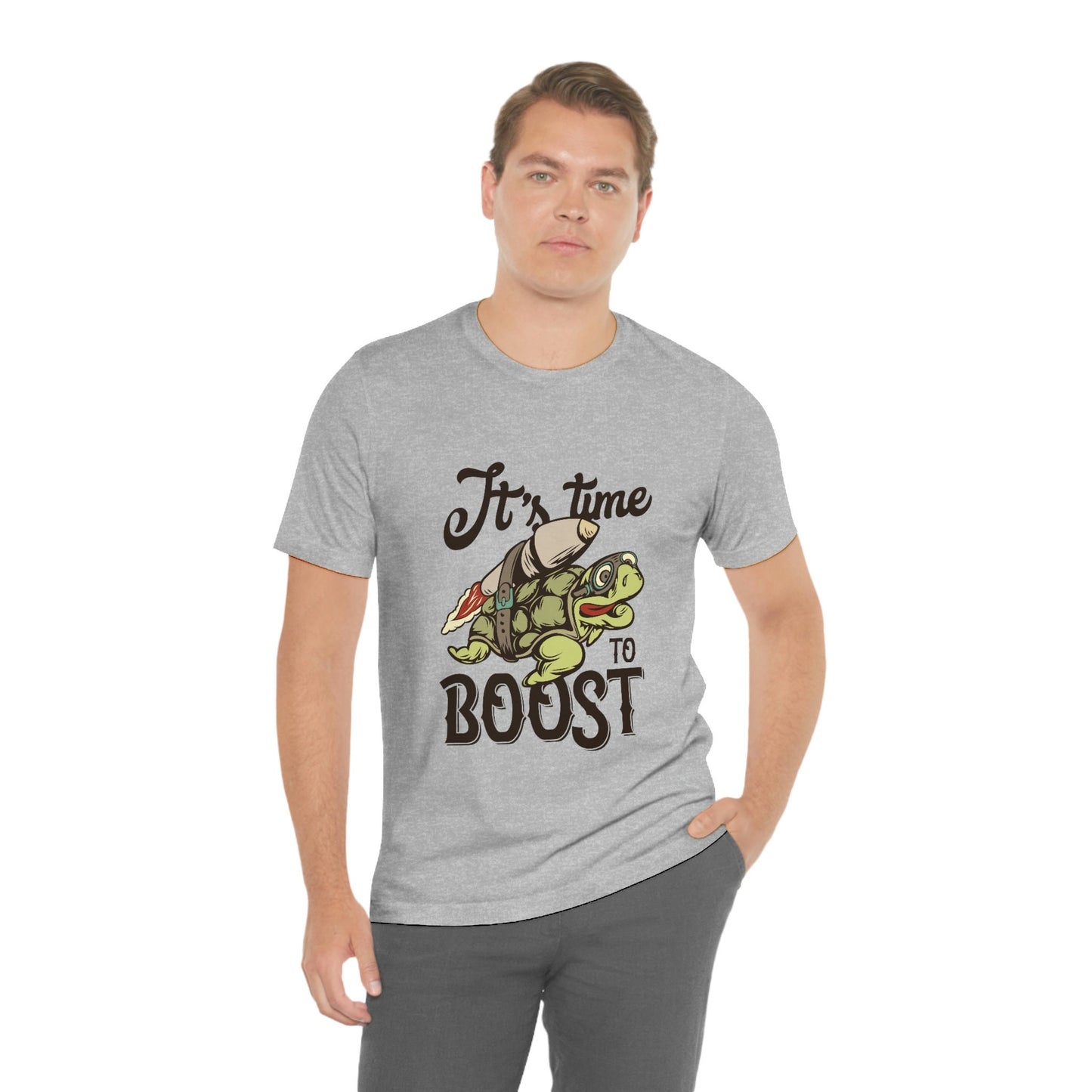 Lustige T-Shirts, Lustiges Schildkröten-T-Shirt, Humor-T-Shirt, Geschenk-T-Shirt, Lustiges Shirt, It es Time to Boost-Shirt, Geschenk für Sie, Geschenk für Ihn