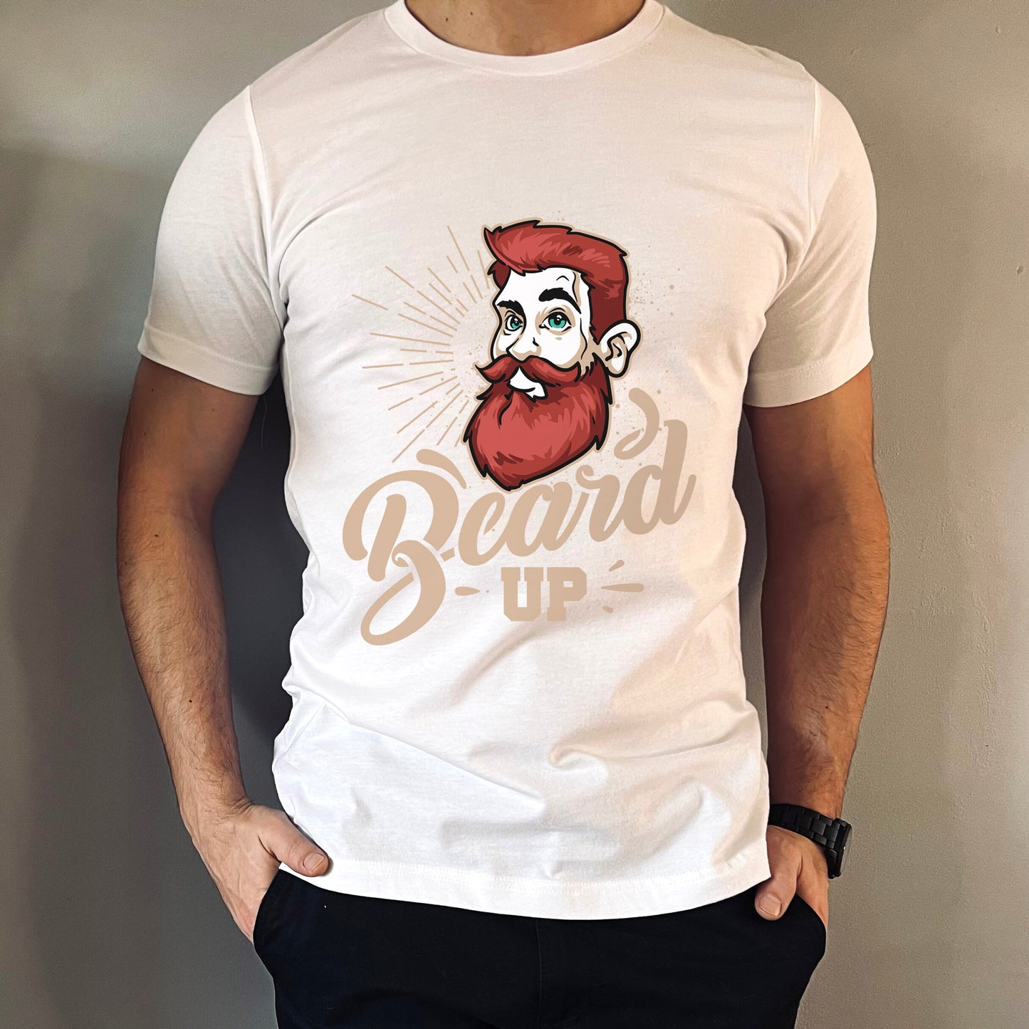 T-shirt Beard Up, T-shirt pour amoureux de la barbe, T-shirt pour homme avec barbe, T-shirt pour papa avec barbe, T-shirt pour cheveux, T-shirt pour barbe hipster, cadeau pour homme barbu