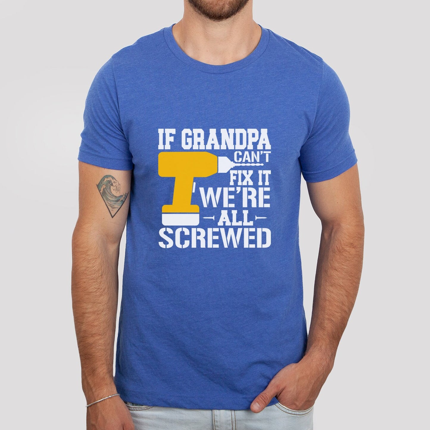 Funny Grandpa Shirt, Gift t-shirt for Grandpa, Dad Shirt, Gift for Grandpa, Father's Day Gift Shirt, If Grandpa can't Fix it Shirt