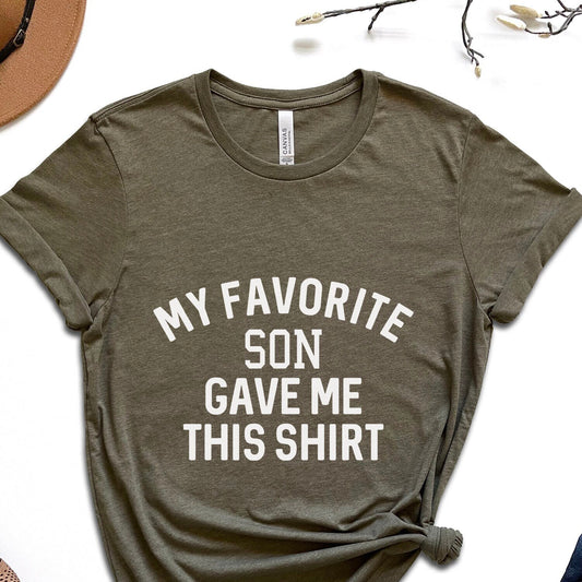 Mein Lieblingssohn hat mir dieses Shirt geschenkt, Lustiges Geschenk für Papa, Geschenk für Papa, Vatertagsgeschenk, Geschenk vom Sohn an Papa, Geschenkshirt für Papa