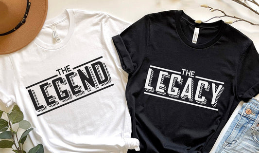 Legend and Legacy Shirt, Lustiges Familien T-Shirt, Vatertag T-Shirt, Vater und Sohn Shirt, Vater und Tochter Shirt, passende Shirts