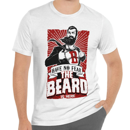 Have No Fear The Beard is Here T-Shirt, Herren Bart Shirt, Bart Liebe Shirt, T-Shirt für Männer, Lustige Bart Shirts, Bart Liebhaber T-Shirt