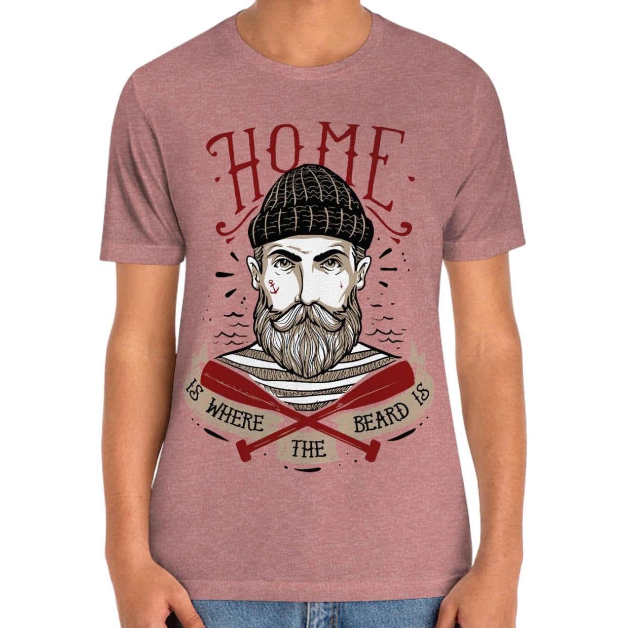 Home is Where the Beard is T-Shirt, Herren Bart Shirt, Bart Liebe Shirt, T-Shirt für Männer, Lustige Bart Shirts, Bart Liebhaber T-Shirt Geschenk