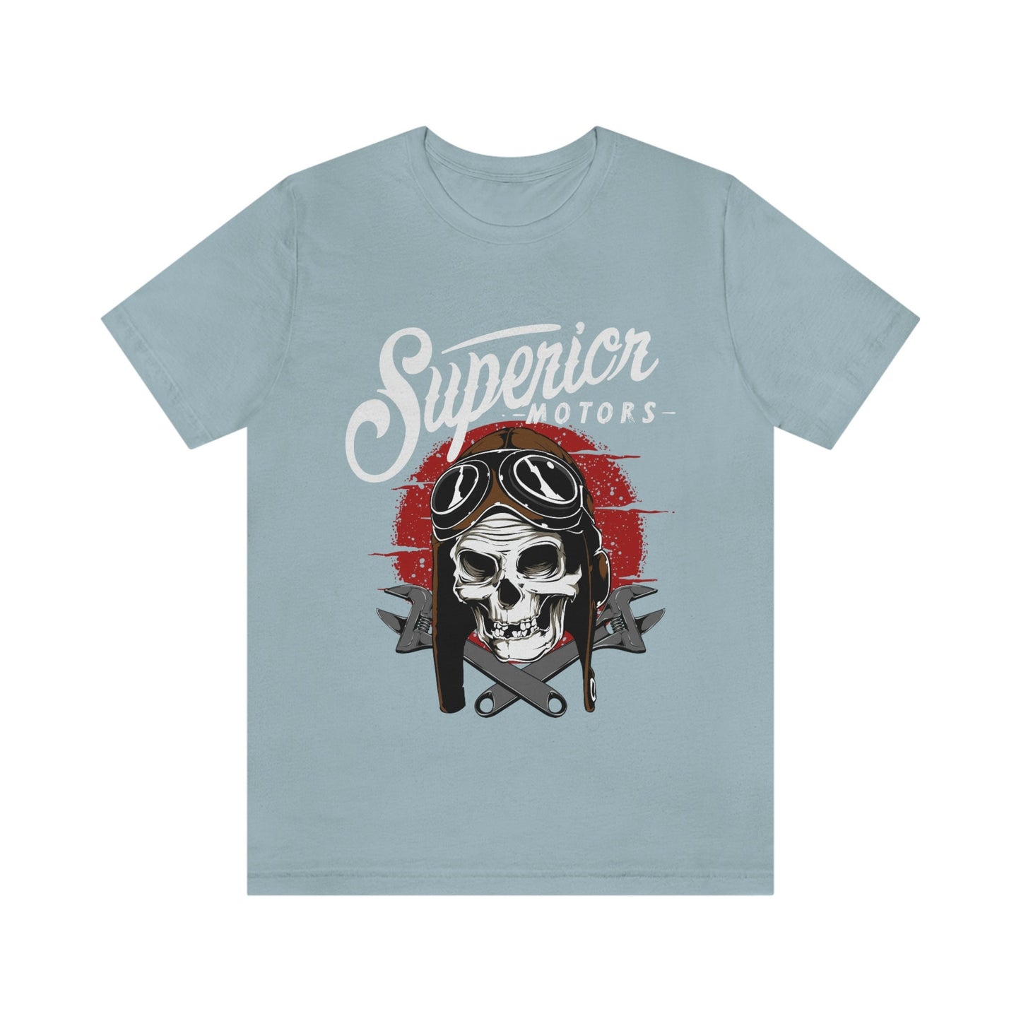 Superior Motors T-Shirt, Totenkopf T-Shirt, Motorrad T-Shirt, Biker T-Shirt, Fahrer T-Shirt, Motorrad Geschenke, Geschenk für Ihn