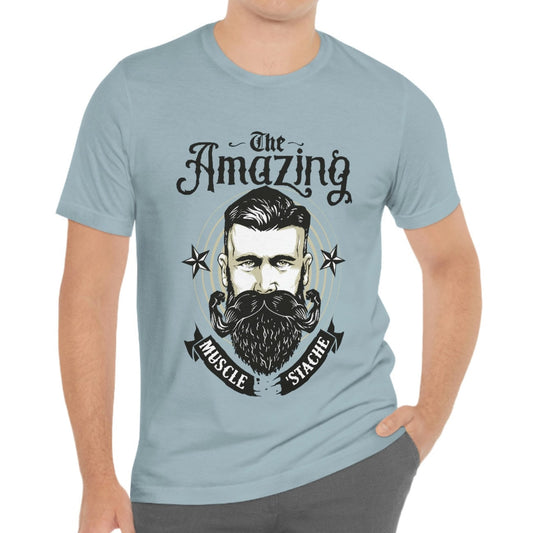 The Amazing Mustache T-shirt, Men Beard Shirt, Funny Beard Shirts, Beard Love Shirt, Hair T-Shirt, Beard Lover T-Shirt, Gift For Him