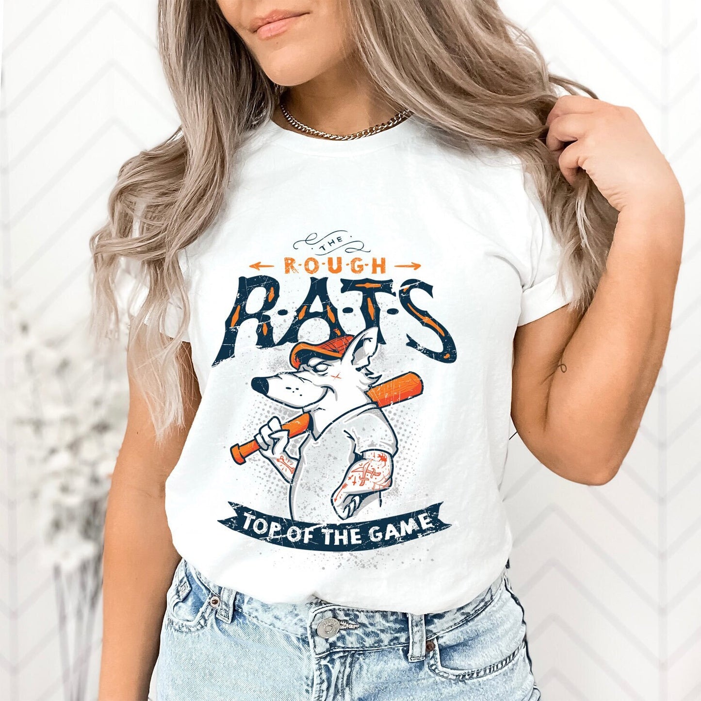 The Rough Rats T-Shirt, Top of the Game T-Shirt, Lustiges Ratten Shirt, Humor Shirt, Baseball T-Shirt, Baseball Schläger T-Shirt