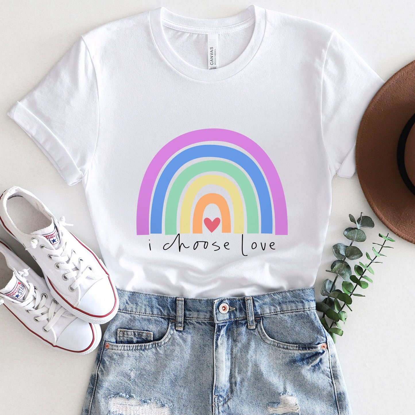 I Choose Love Shirt, Rainbow T-shirt, Love Parade Shirt, LGBTQ Support Shirt, Pride Shirt, Kindness Shirts, Gay Pride Shirt, Equality Shirt