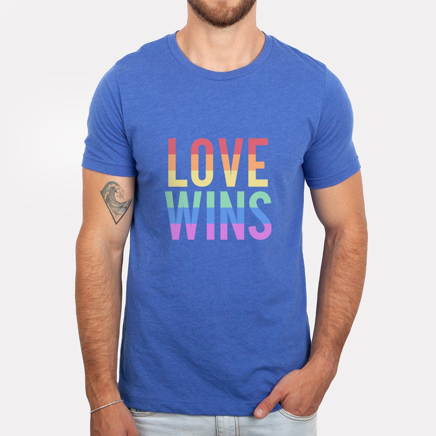 Love Wins T-Shirt, Regenbogenfarben Shirt, LGBTQ Support Shirt, Pride Shirt, Freundlichkeitsshirts, Gay Pride Shirt, Gleichheitsshirt