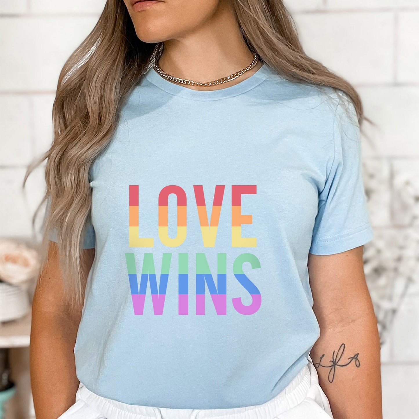 Love Wins T-Shirt, Regenbogenfarben Shirt, LGBTQ Support Shirt, Pride Shirt, Freundlichkeitsshirts, Gay Pride Shirt, Gleichheitsshirt